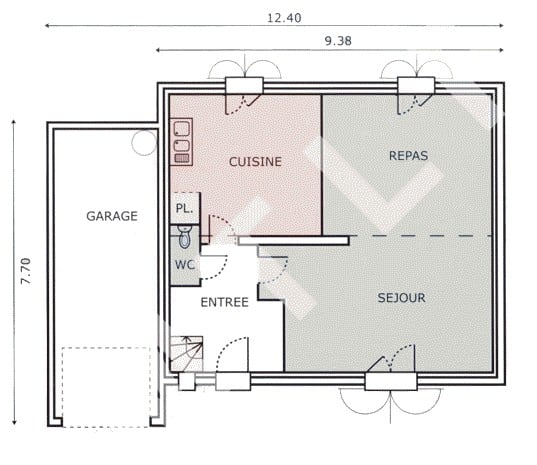 Plan premier étage